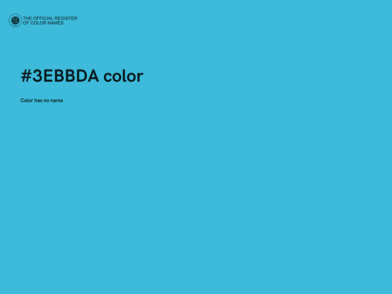 #3EBBDA color image