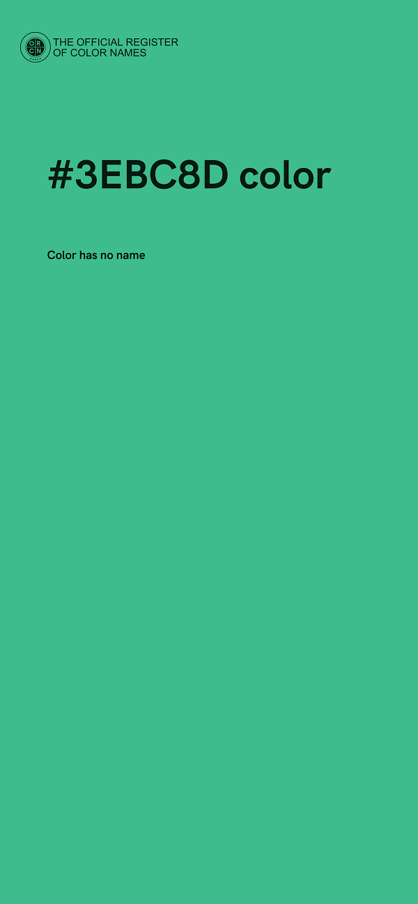 #3EBC8D color image