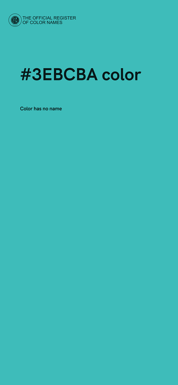 #3EBCBA color image