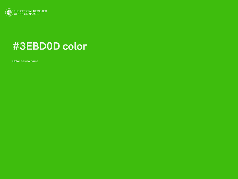 #3EBD0D color image