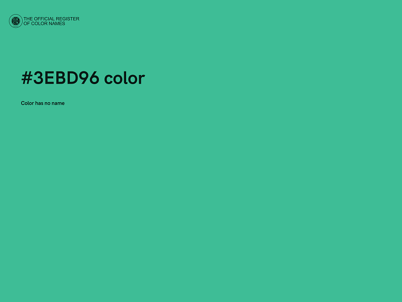 #3EBD96 color image