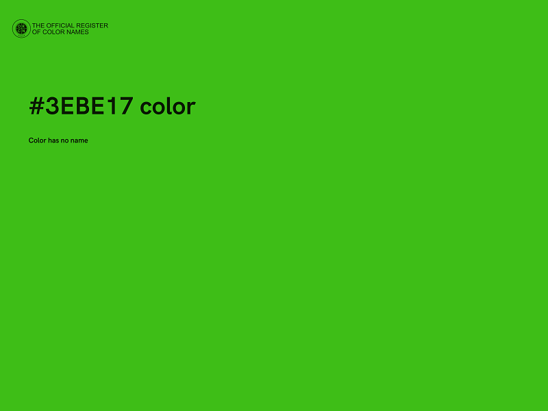 #3EBE17 color image
