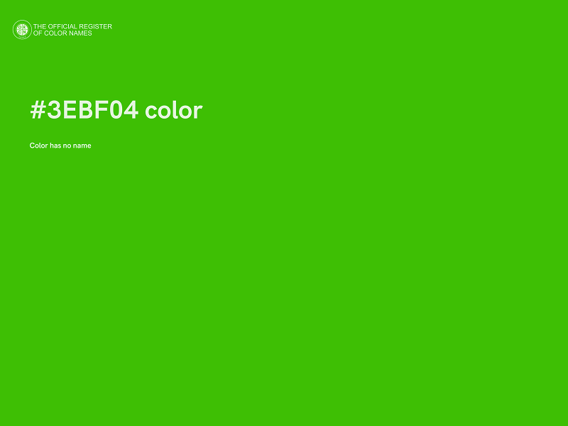 #3EBF04 color image