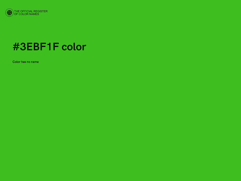 #3EBF1F color image