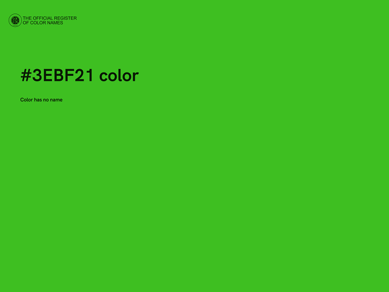 #3EBF21 color image