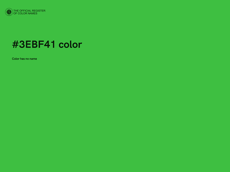 #3EBF41 color image
