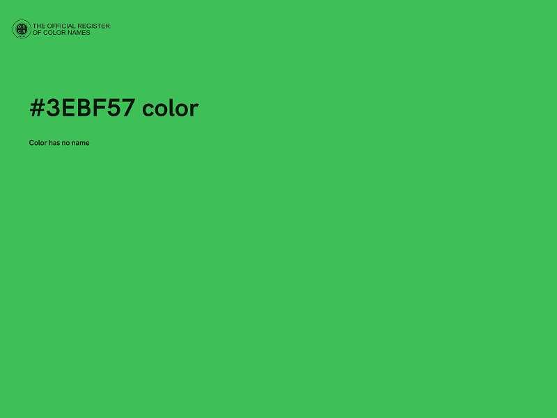 #3EBF57 color image