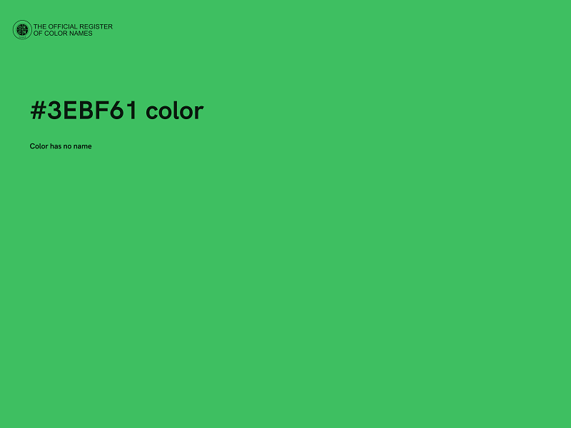 #3EBF61 color image