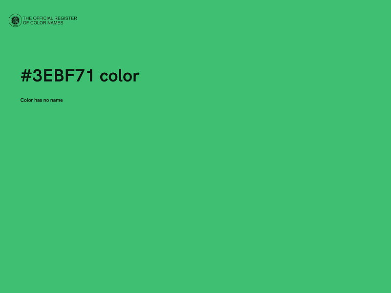 #3EBF71 color image