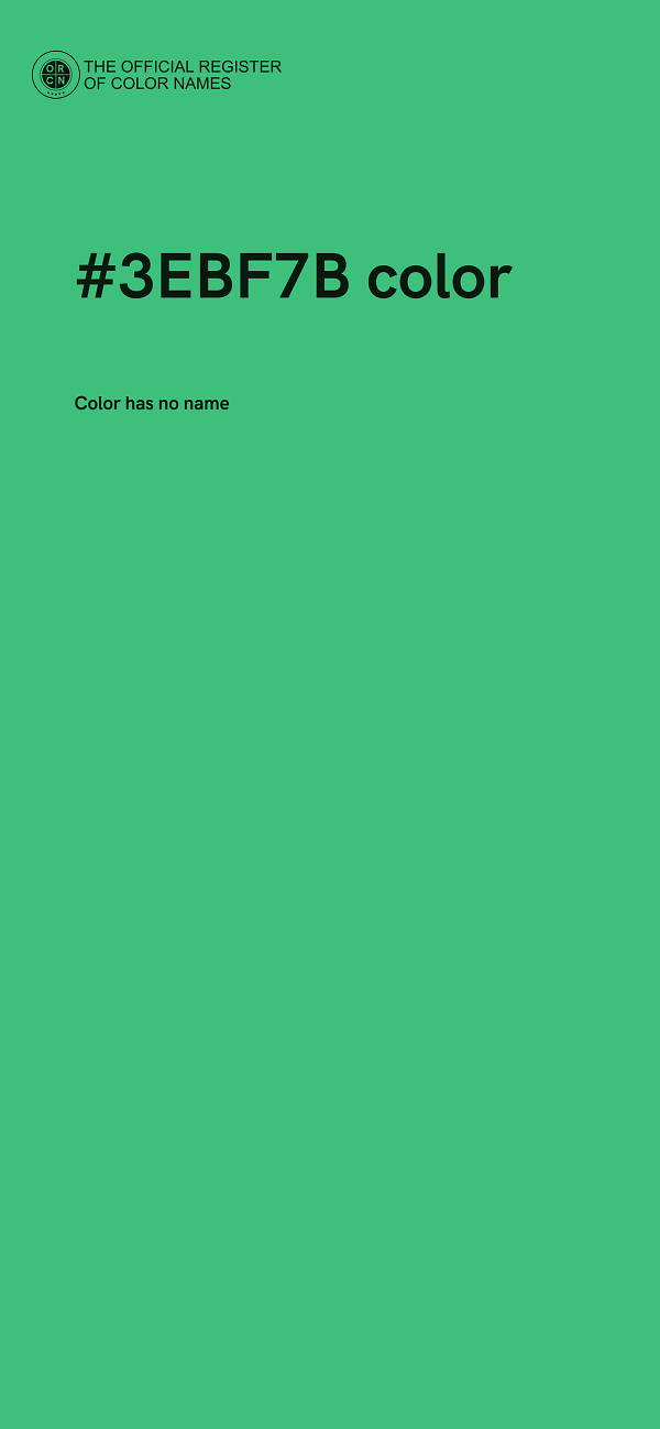 #3EBF7B color image
