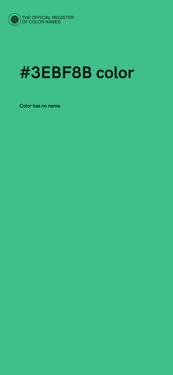 #3EBF8B color image