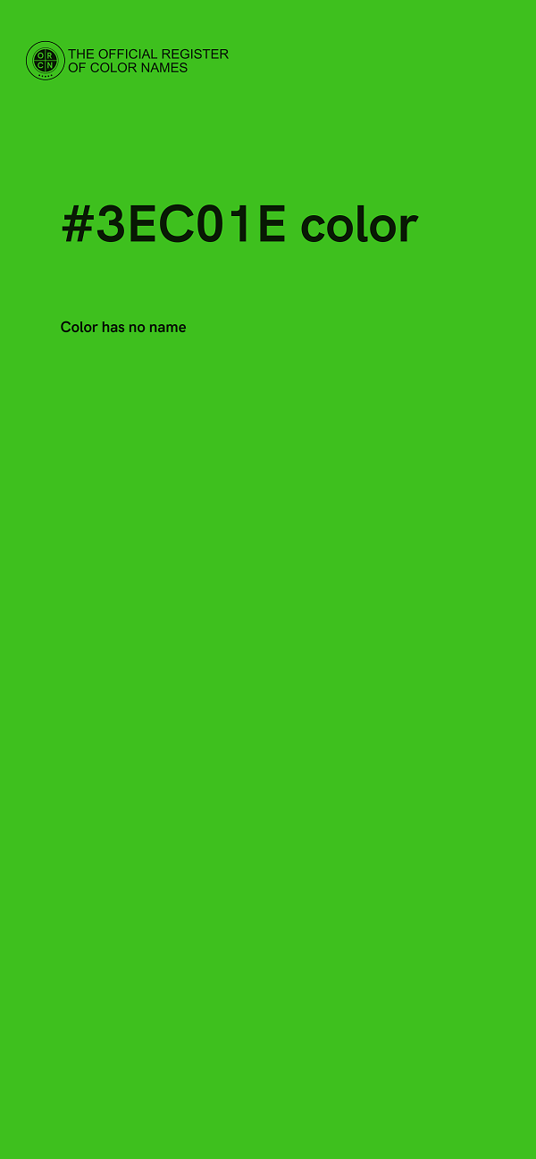 #3EC01E color image