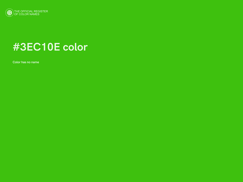 #3EC10E color image