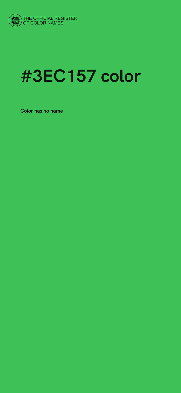 #3EC157 color image