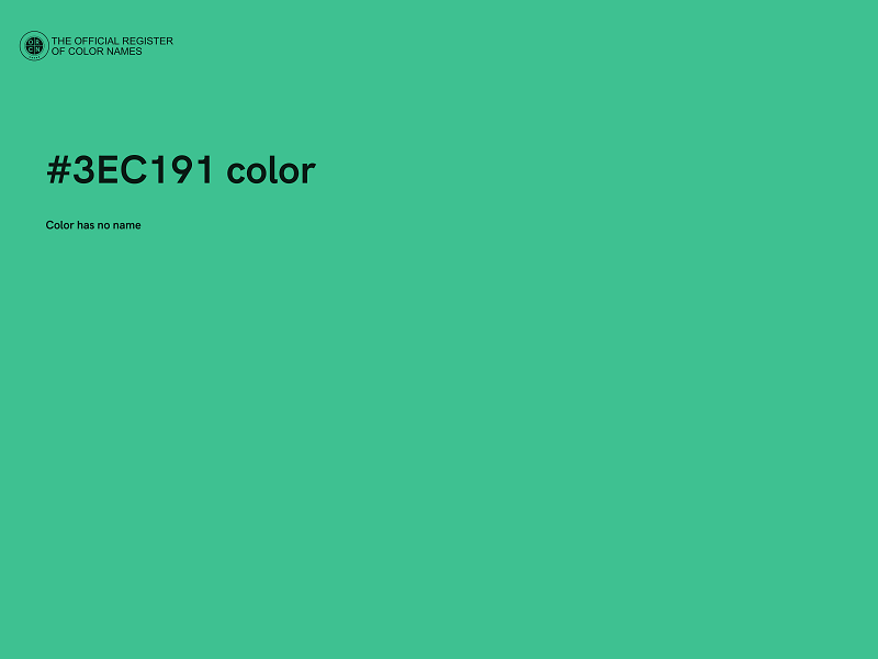 #3EC191 color image