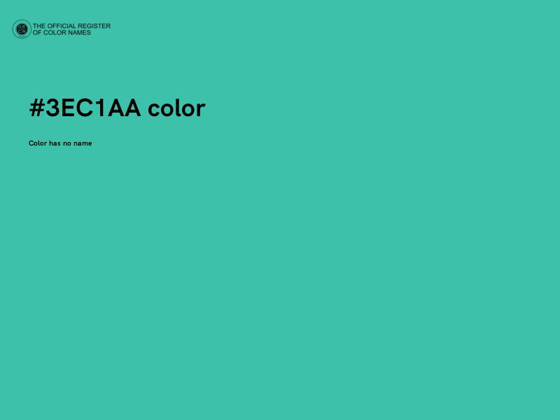 #3EC1AA color image