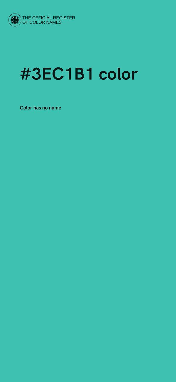 #3EC1B1 color image