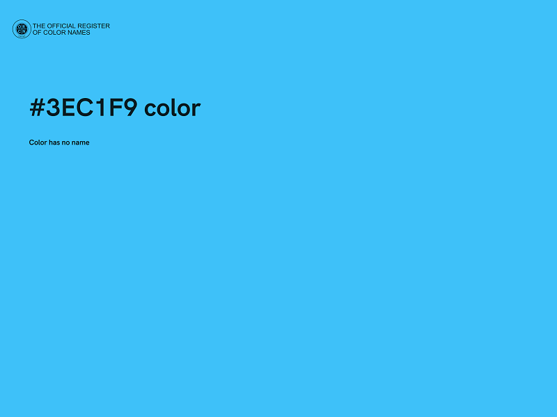 #3EC1F9 color image