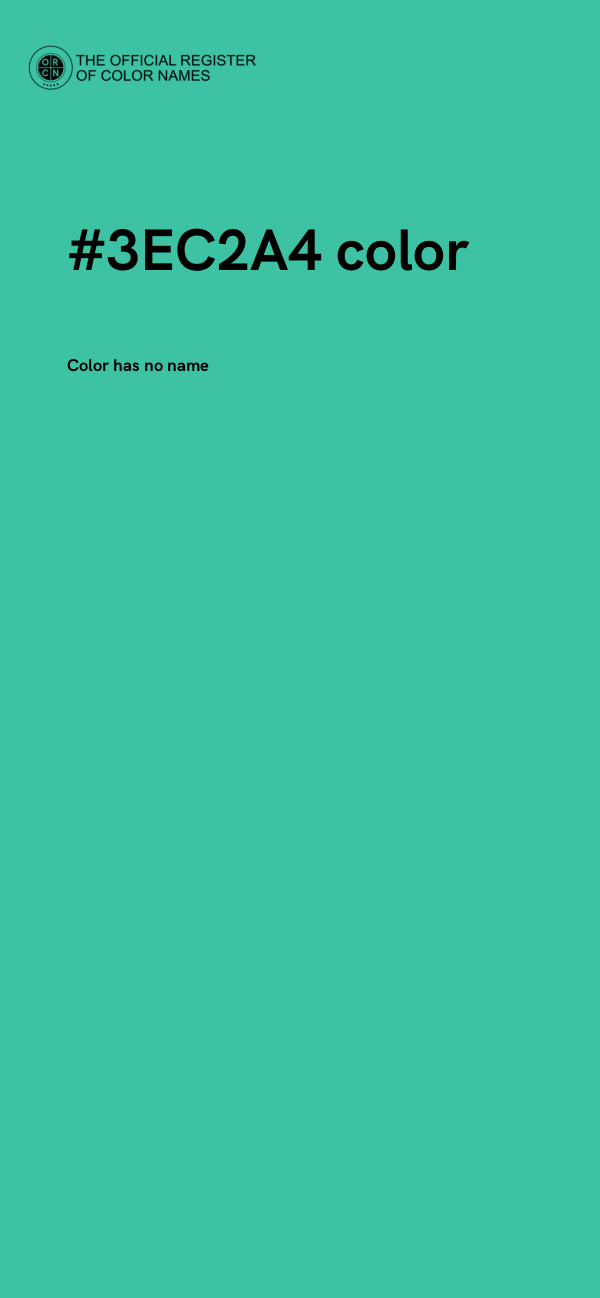 #3EC2A4 color image