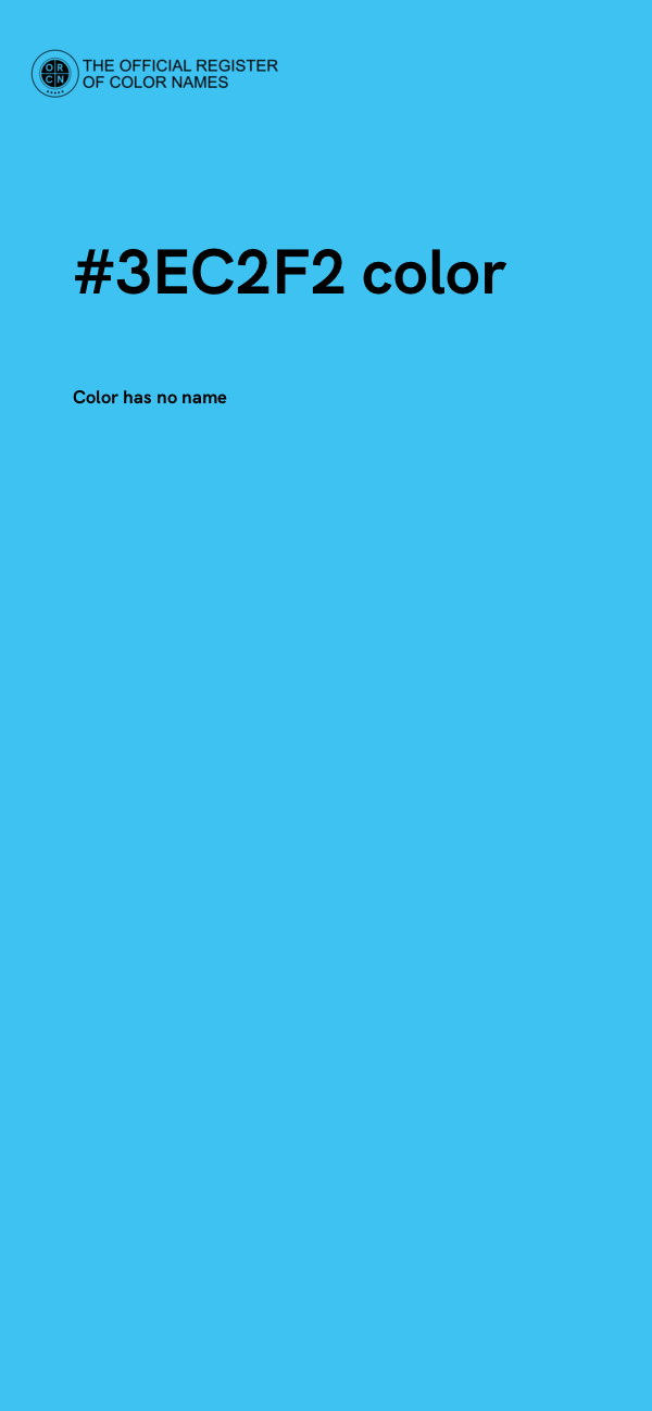 #3EC2F2 color image