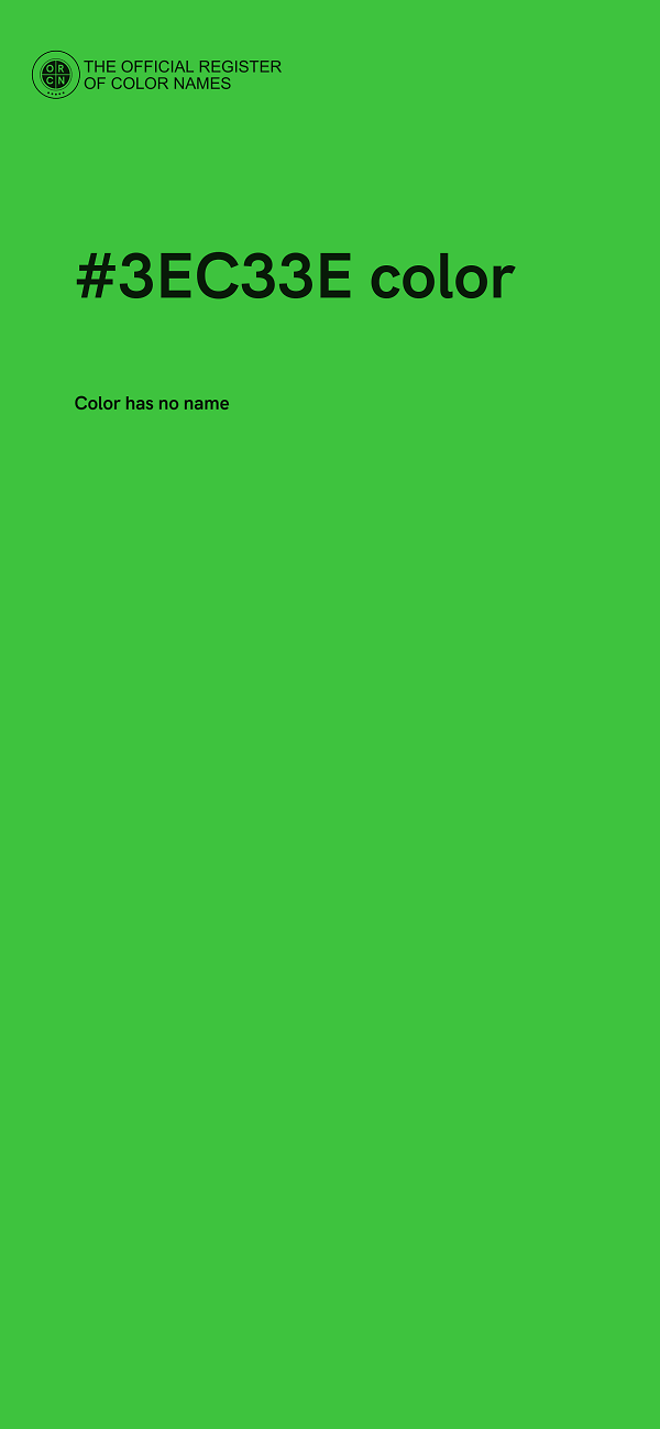 #3EC33E color image