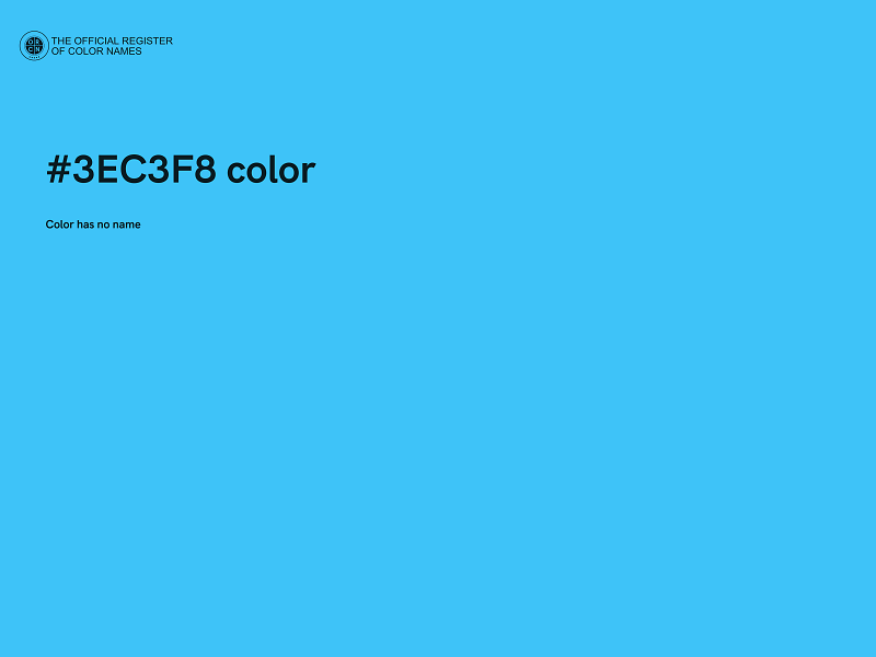 #3EC3F8 color image