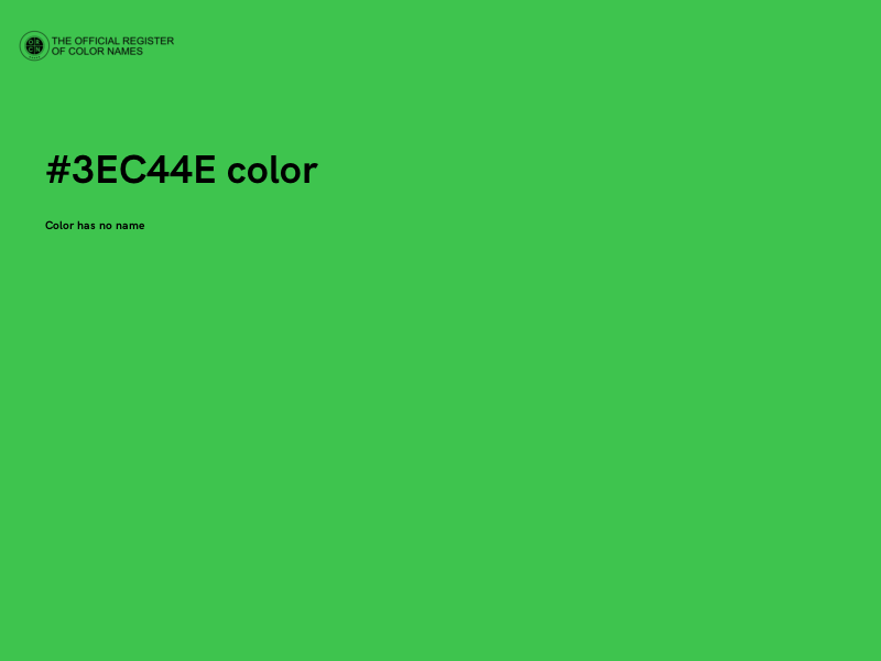 #3EC44E color image