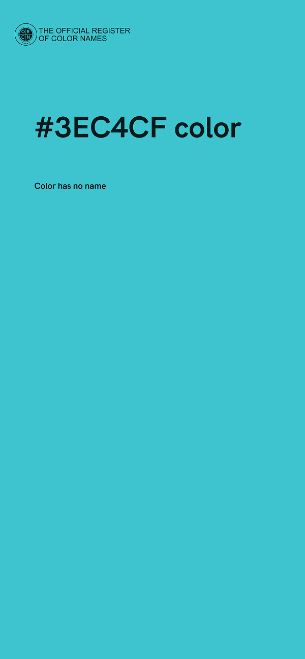#3EC4CF color image