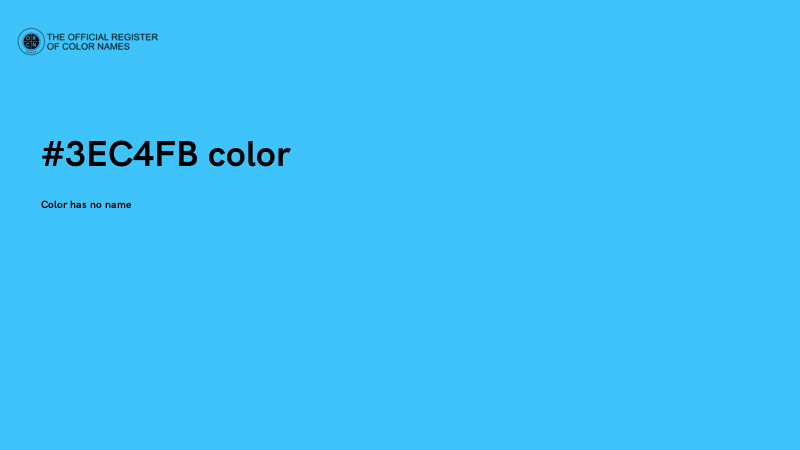 #3EC4FB color image
