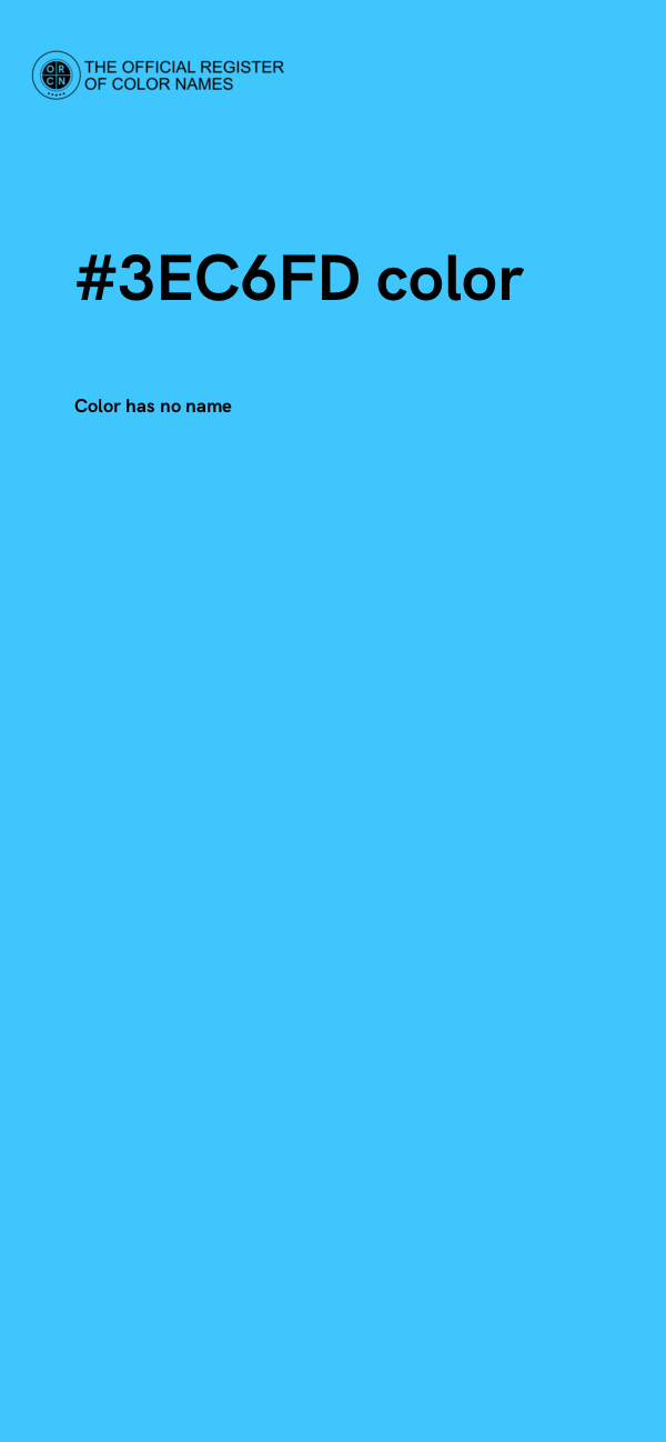 #3EC6FD color image