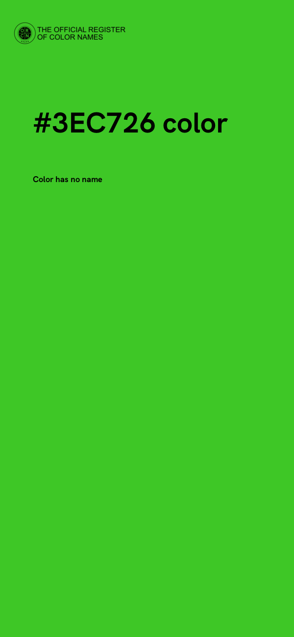 #3EC726 color image