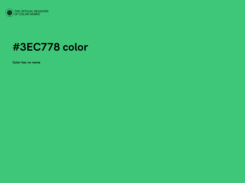 #3EC778 color image