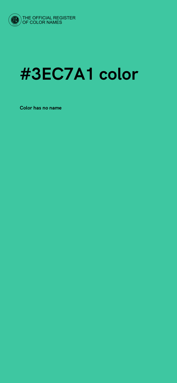 #3EC7A1 color image