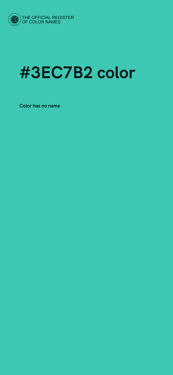 #3EC7B2 color image