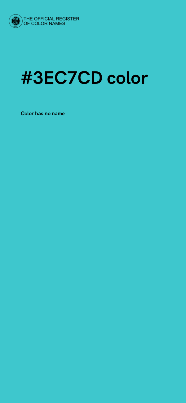 #3EC7CD color image