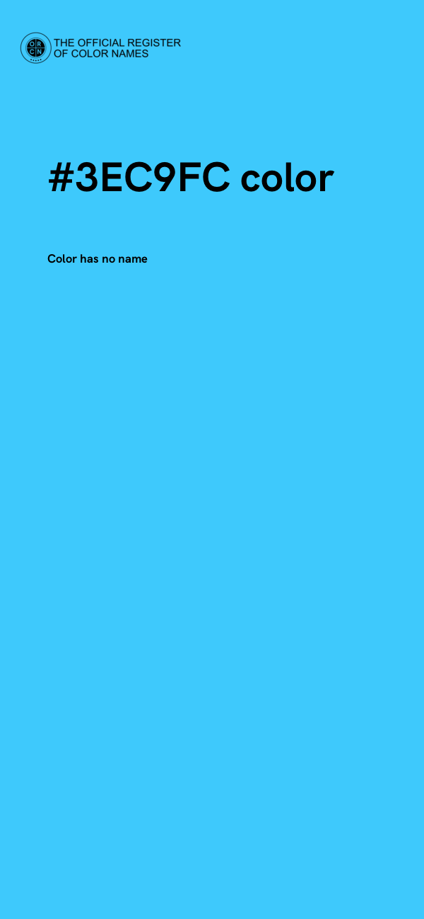 #3EC9FC color image