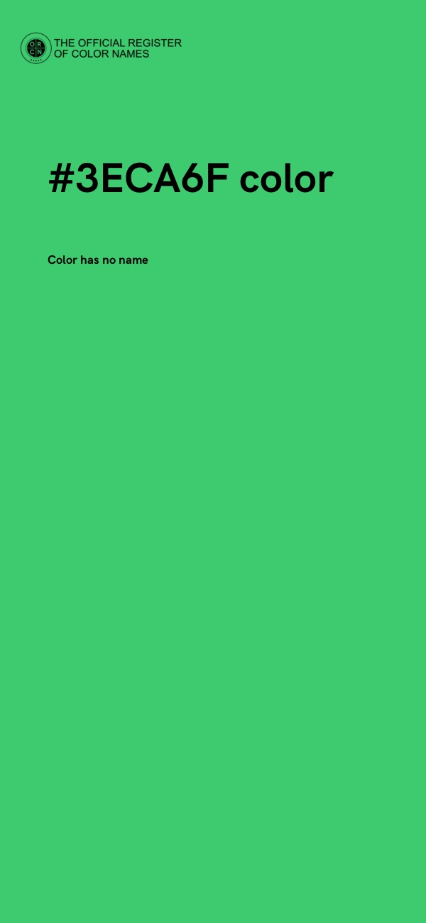#3ECA6F color image
