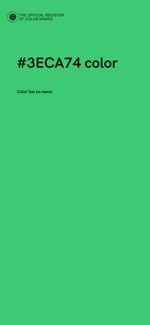 #3ECA74 color image