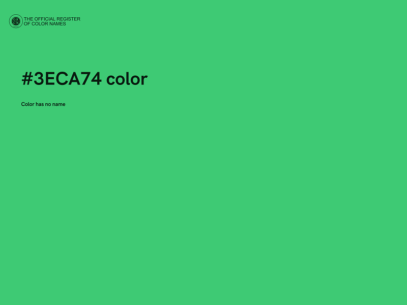 #3ECA74 color image