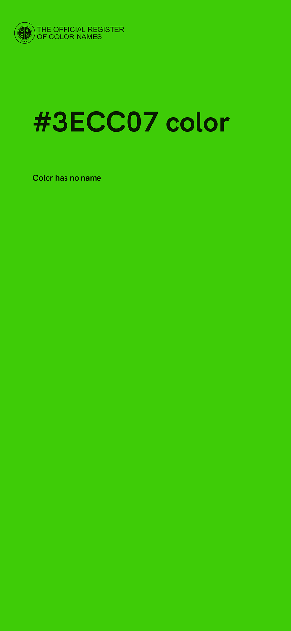 #3ECC07 color image