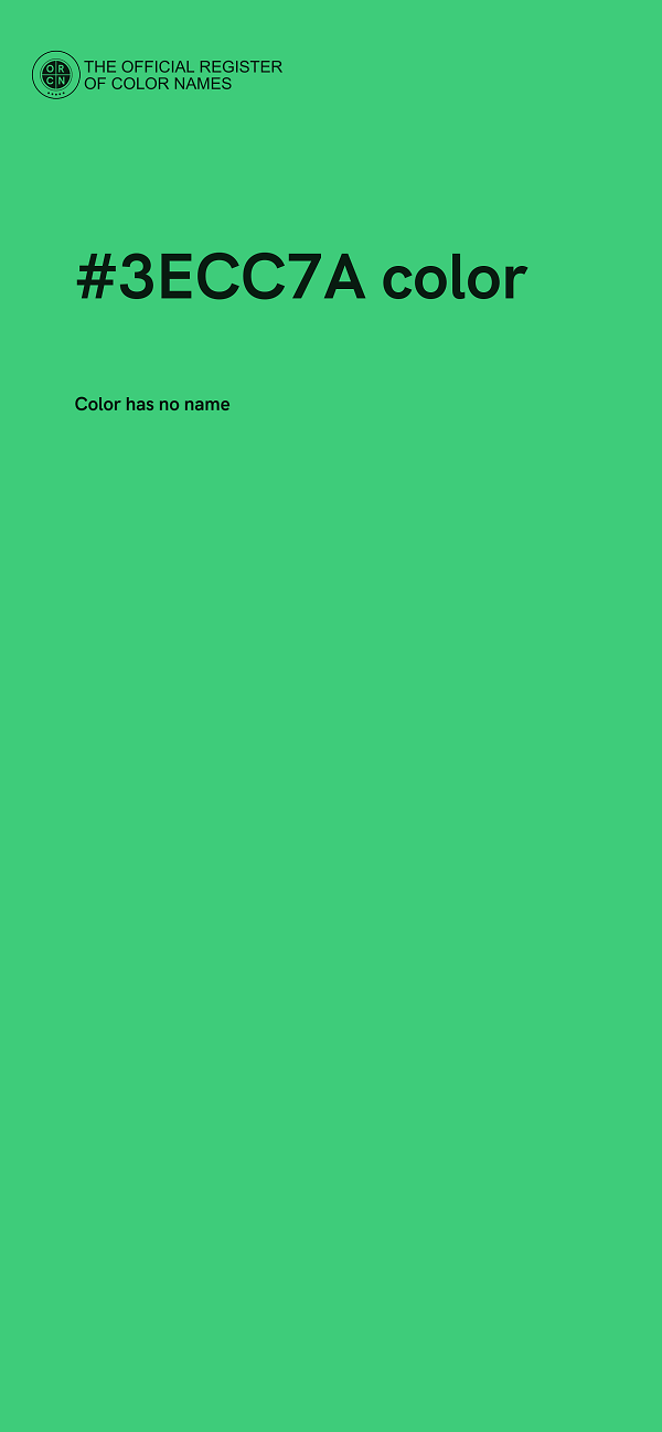 #3ECC7A color image