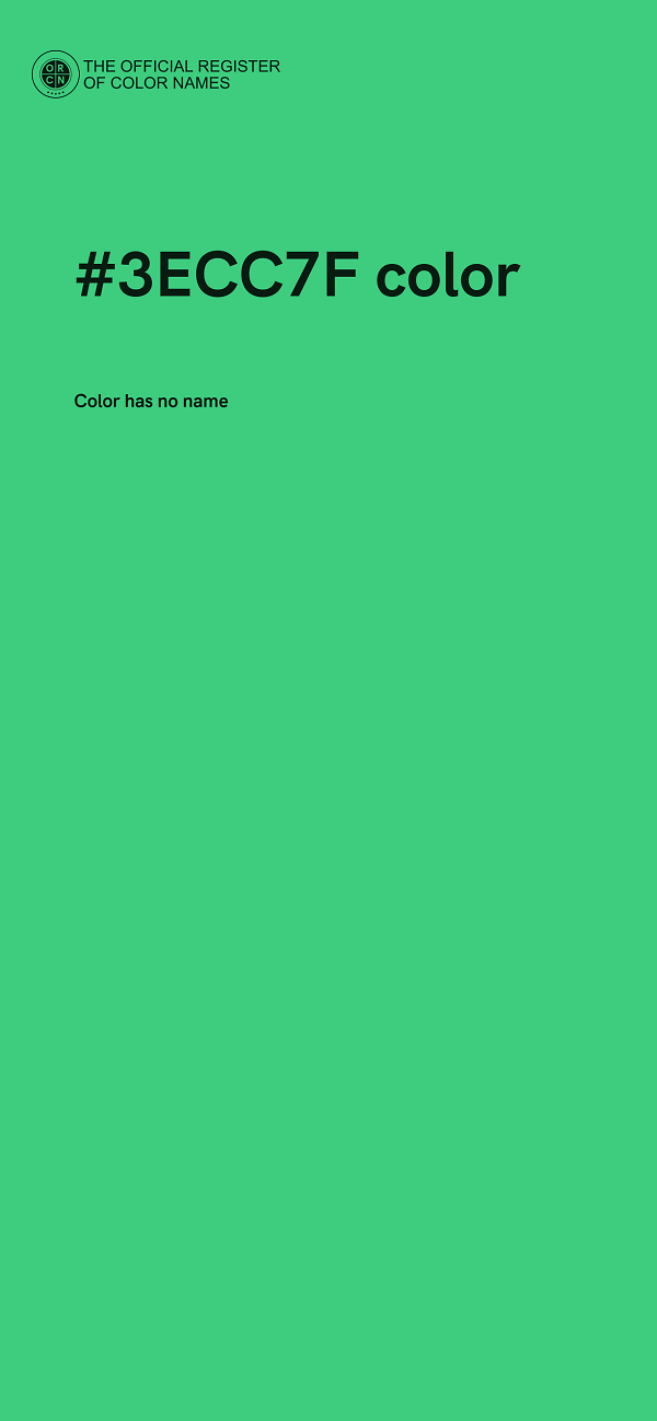 #3ECC7F color image