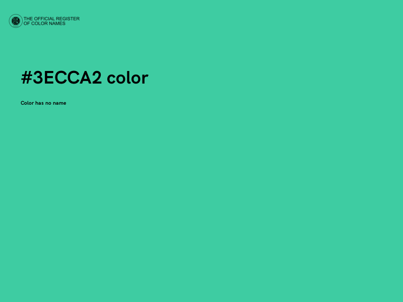 #3ECCA2 color image
