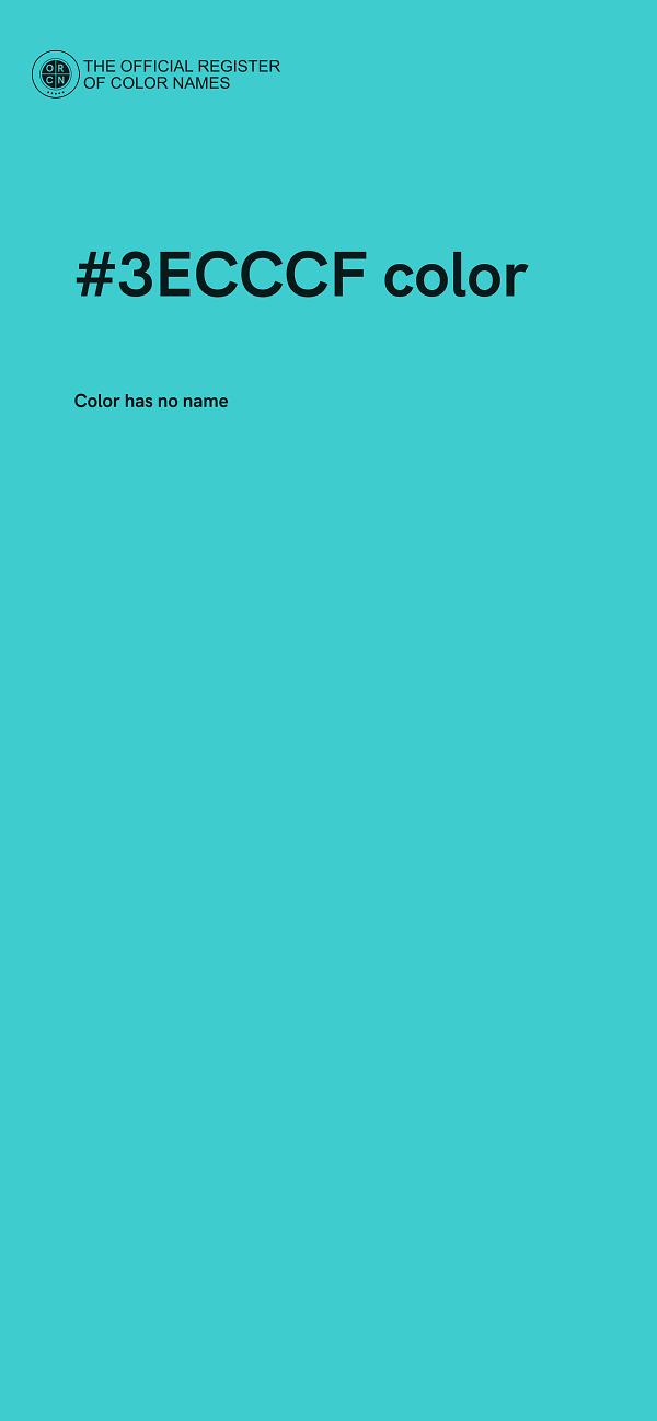 #3ECCCF color image