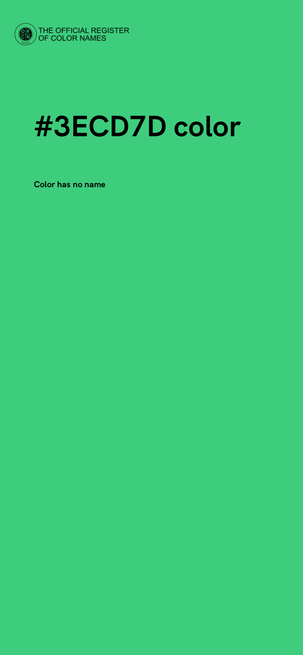 #3ECD7D color image