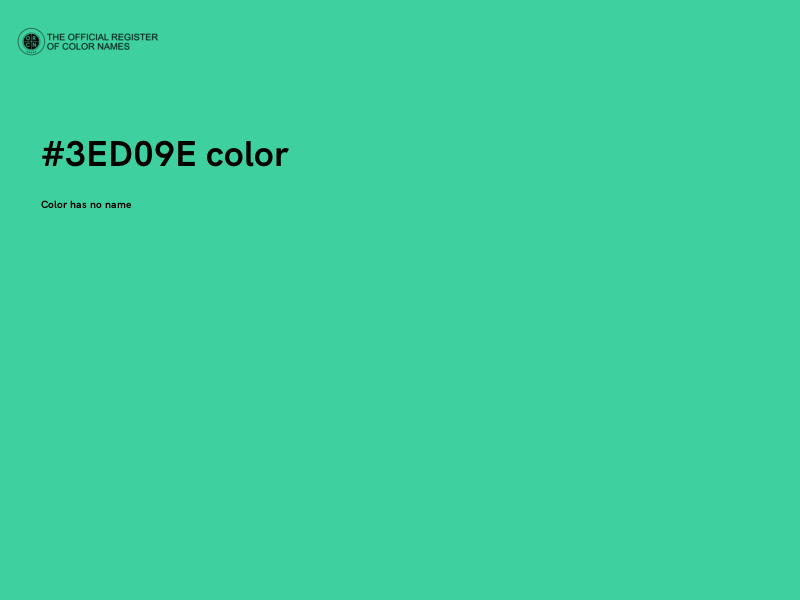 #3ED09E color image