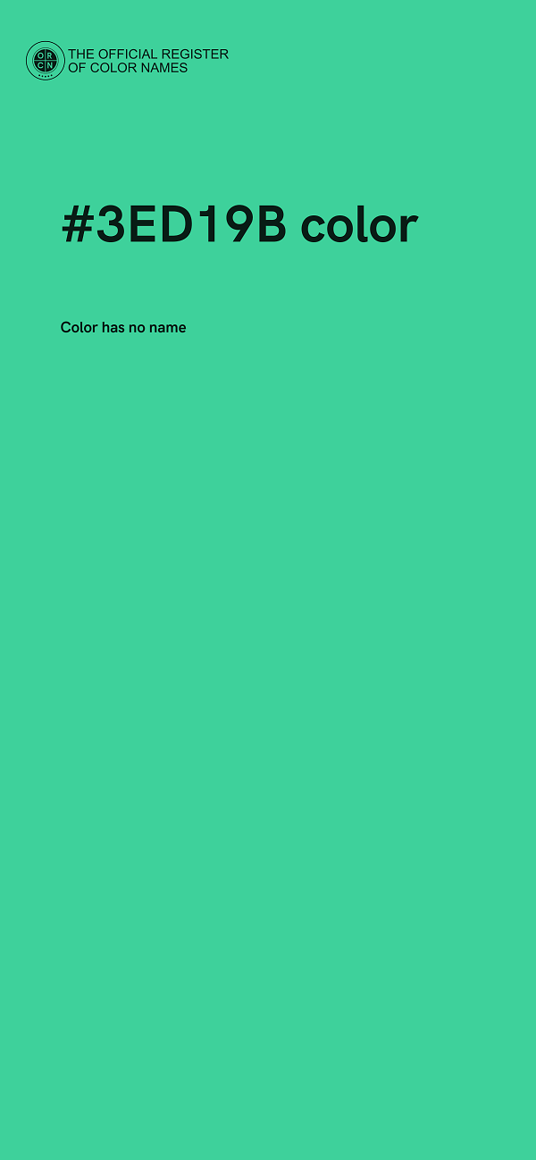 #3ED19B color image