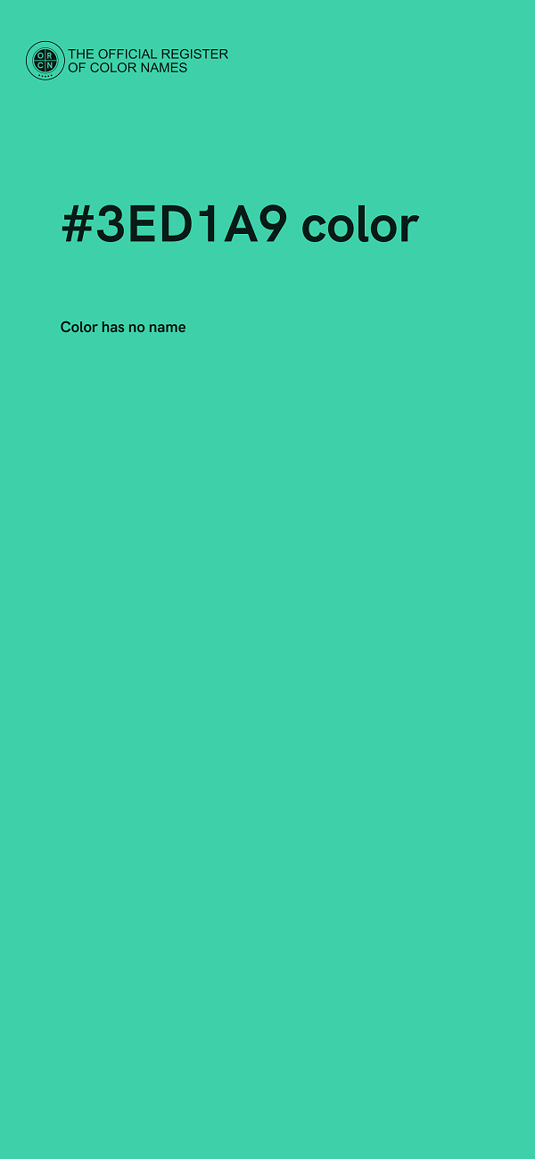 #3ED1A9 color image