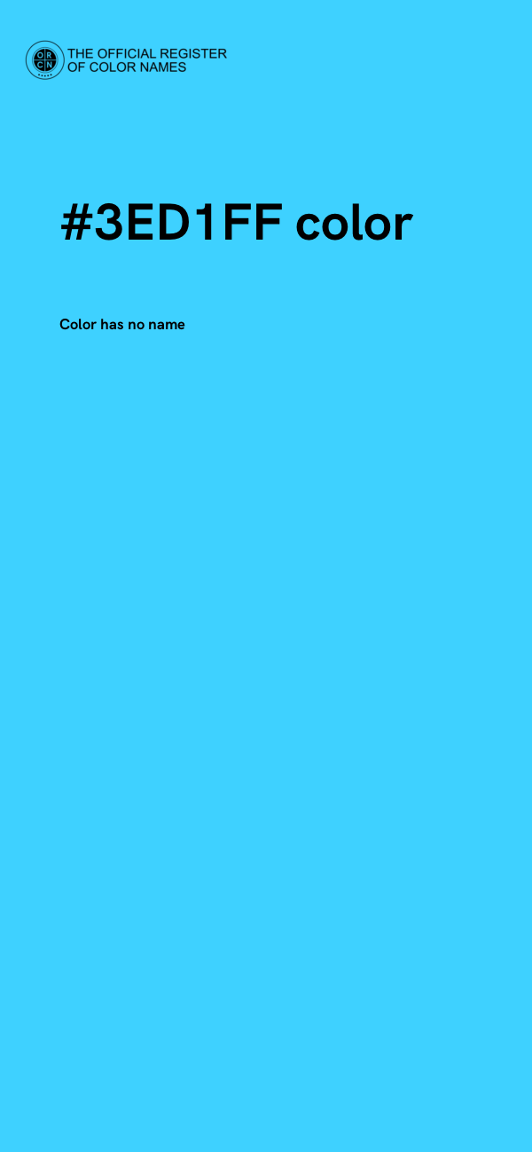 #3ED1FF color image