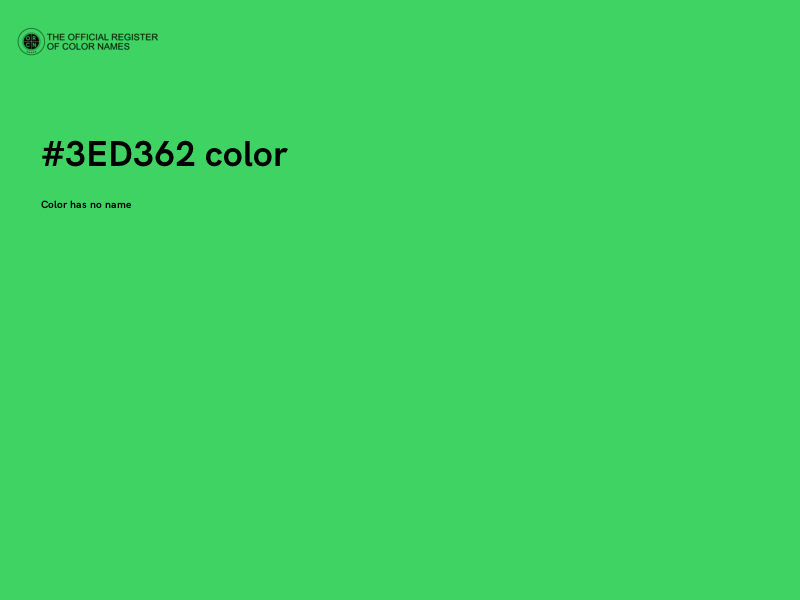 #3ED362 color image